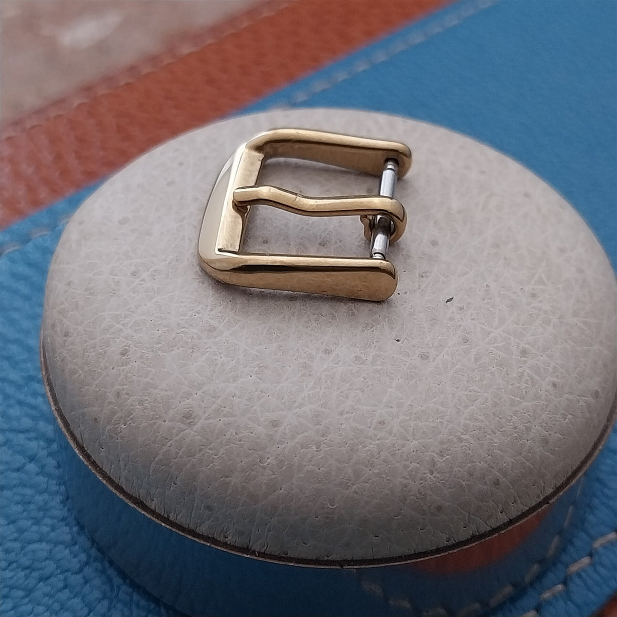 14mm Gold-Tone Stainless Steel Buckle for Vintage Watch Strap