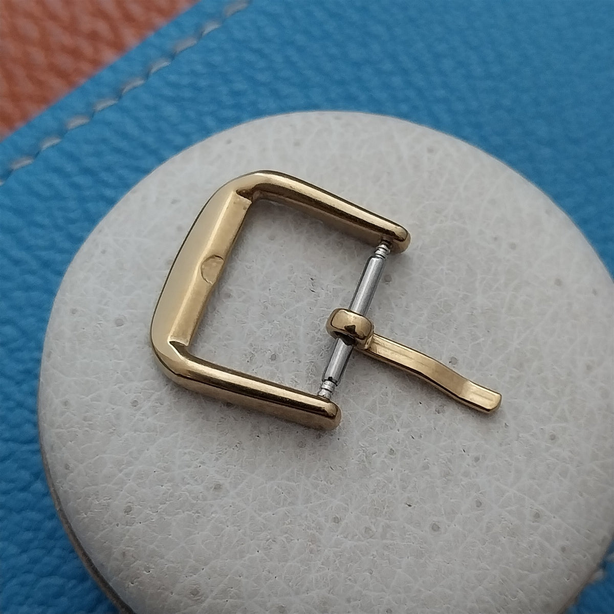 14mm Gold-Tone Stainless Steel Buckle for Vintage Watch Strap