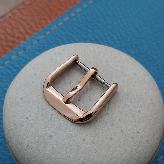 14mm Rose Gold-Tone Stainless Steel Buckle for Vintage Watch Strap