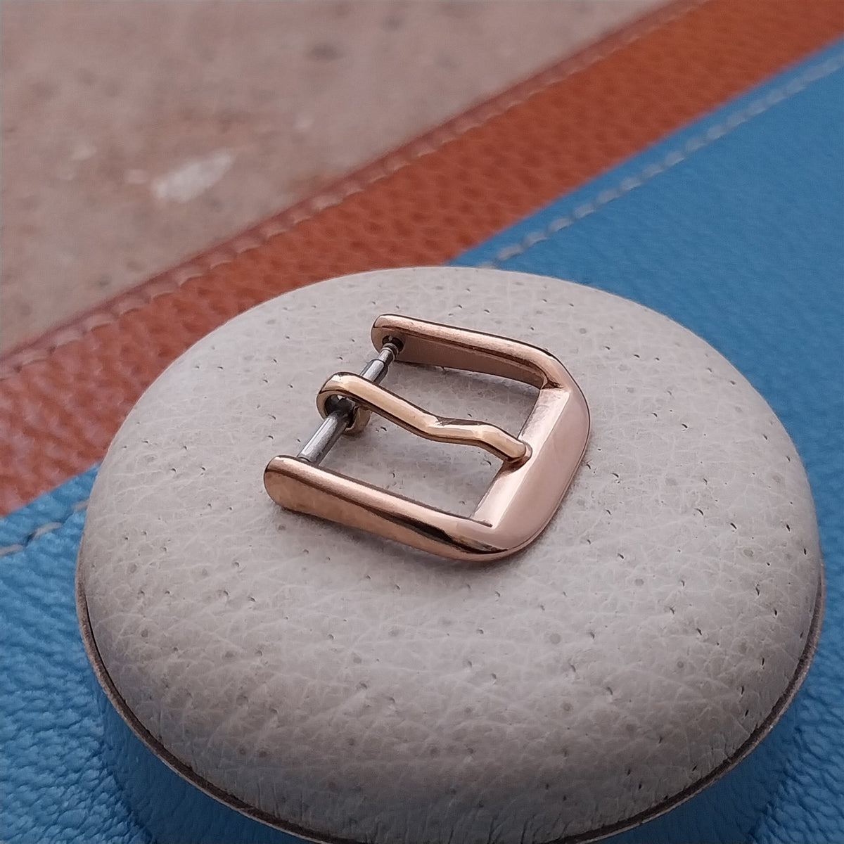 14mm Rose Gold-Tone Stainless Steel Buckle for Vintage Watch Strap