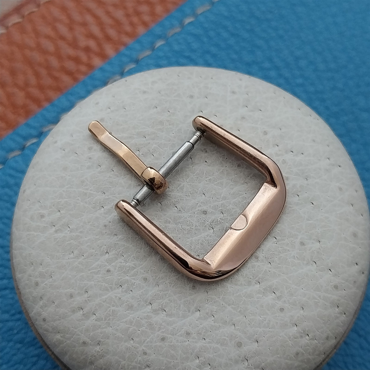 14mm Rose Gold-Tone Stainless Steel Buckle for Vintage Watch Strap