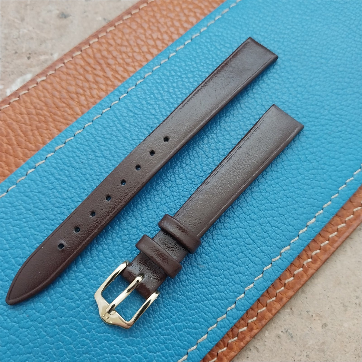 12mm Ladies Hirsch Brown Calf Watch Strap