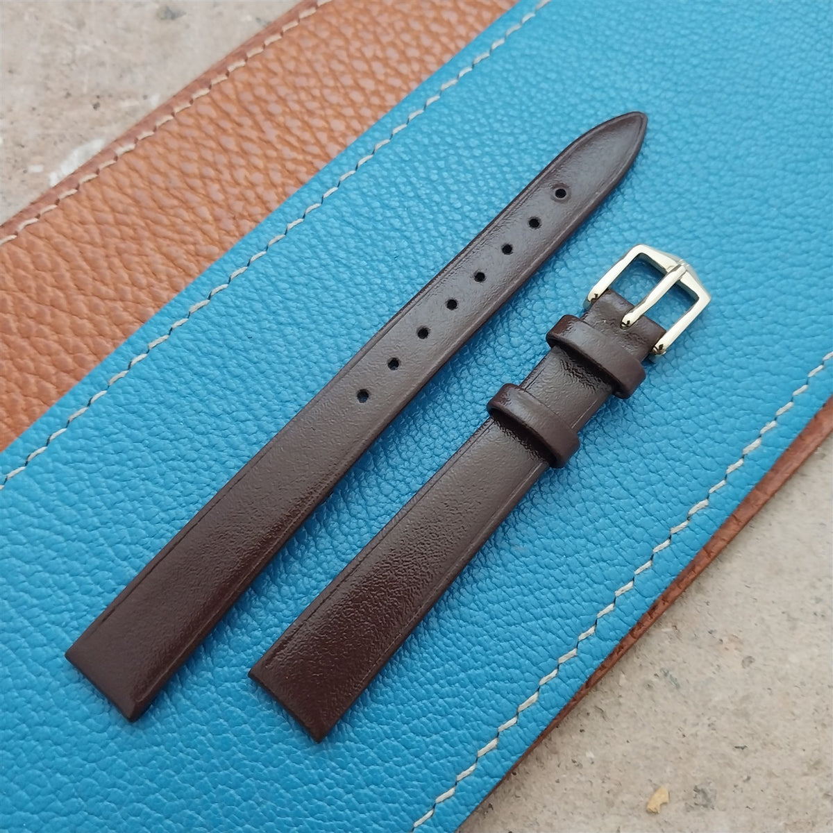 12mm Ladies Hirsch Brown Calf Watch Strap