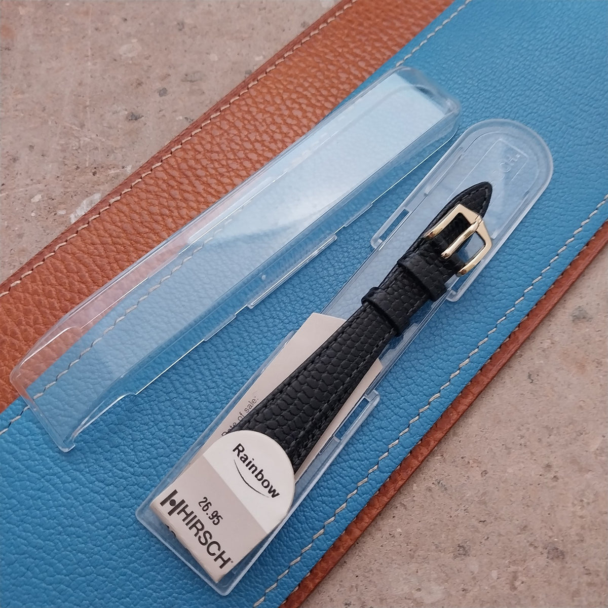 13mm Hirsch Rainbow Lizard Grain Leather Ladies Watch Strap