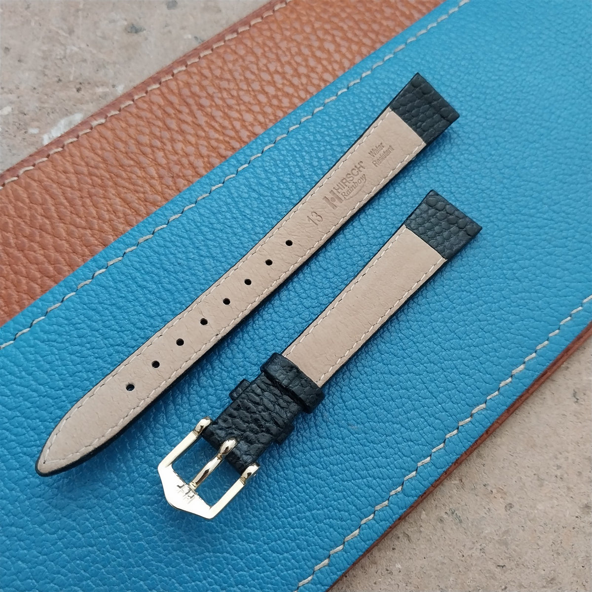 13mm Hirsch Rainbow Lizard Grain Leather Ladies Watch Strap