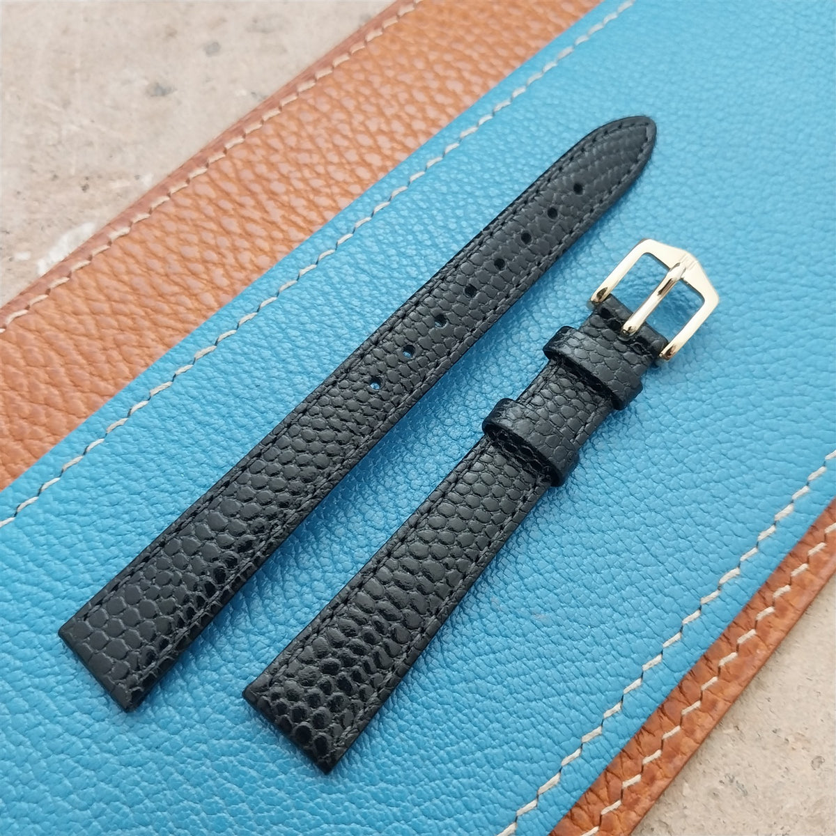 13mm Hirsch Rainbow Lizard Grain Leather Ladies Watch Strap