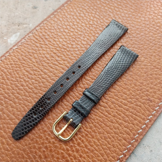 14mm Brown Lizard Hirsch Ladies Classic Tapered Watch Strap