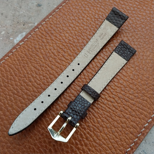 13mm Brown Ladies Hirsch Rainbow Lizard Grain Leather Watch Strap