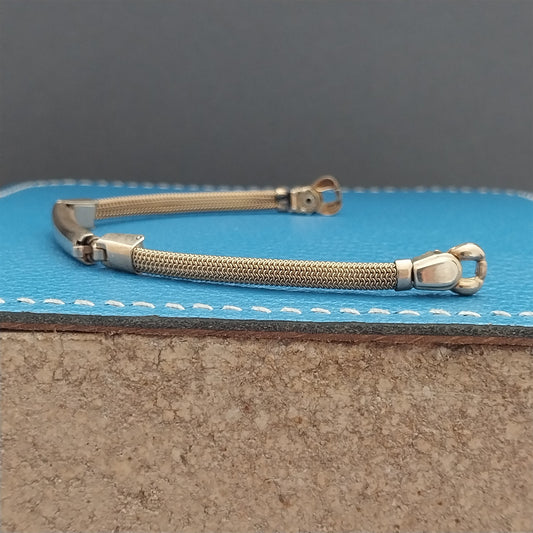 Vintage 1940s Ladies Gold Filled JB Champion Rope Cord Watch Band