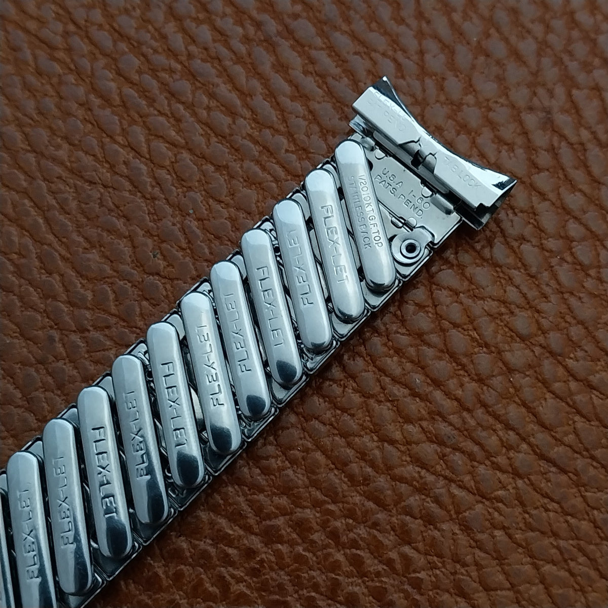 White Gold Filled Flex-Let Renaissance 1960 Unused Vintage Watch Band