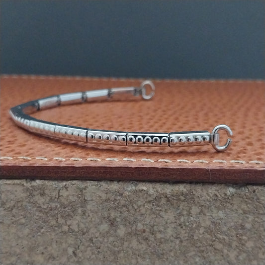 Vintage 1960s Foster White Gold Fill Ladies Cocktail Short Watch Band