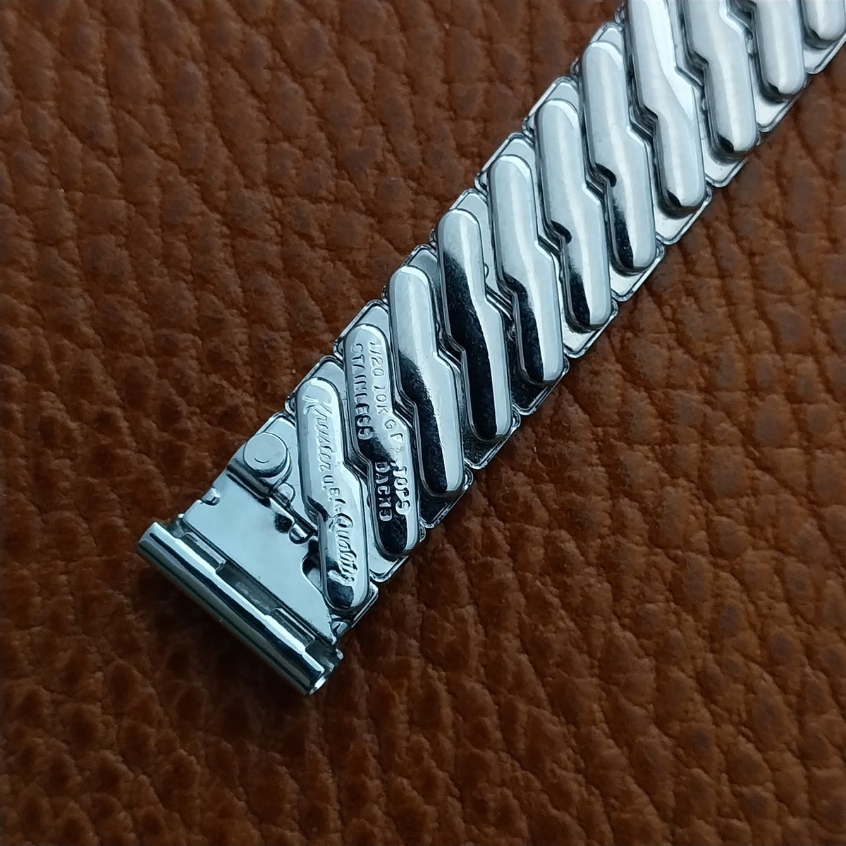 Vintage 1960s Kreisler White Gold Fill Ladies Cocktail Watch Band