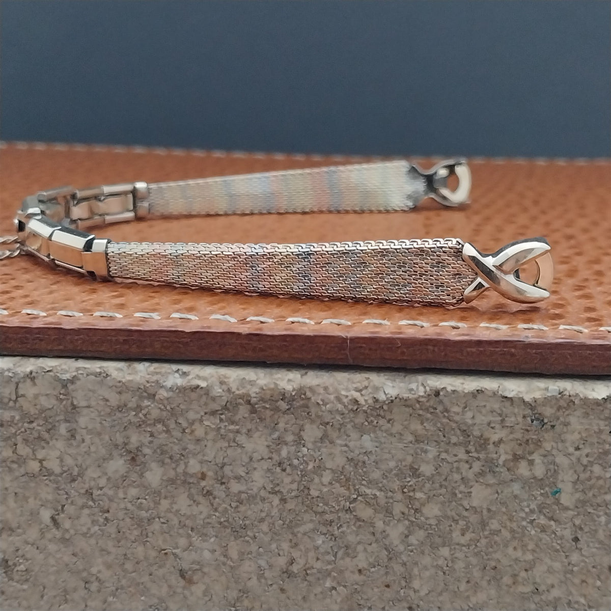 Kreisler Tri-Tone Gold-Filled 1960s Ladies Vintage Cocktail Watch Band