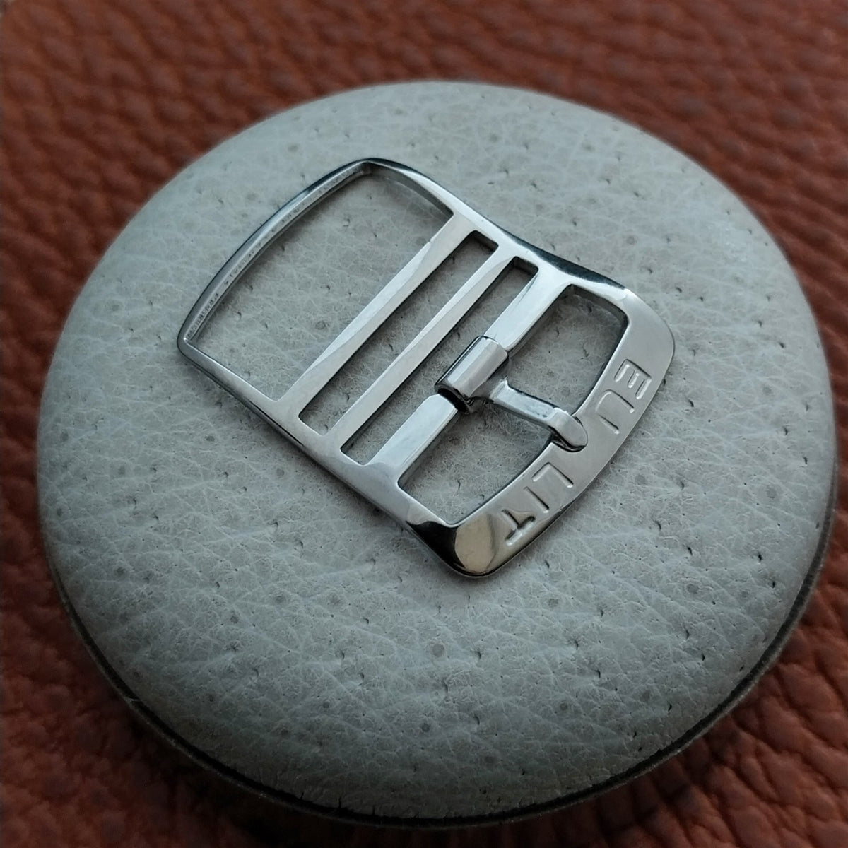 16mm Eulit Stainless Steel Buckle for Single-Pass Watch Strap