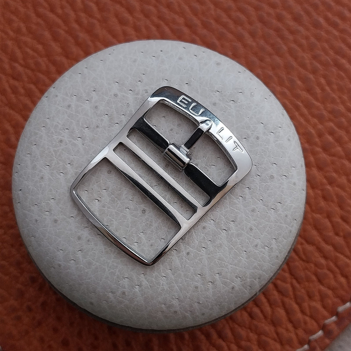 16mm Eulit Stainless Steel Buckle for Single-Pass Watch Strap