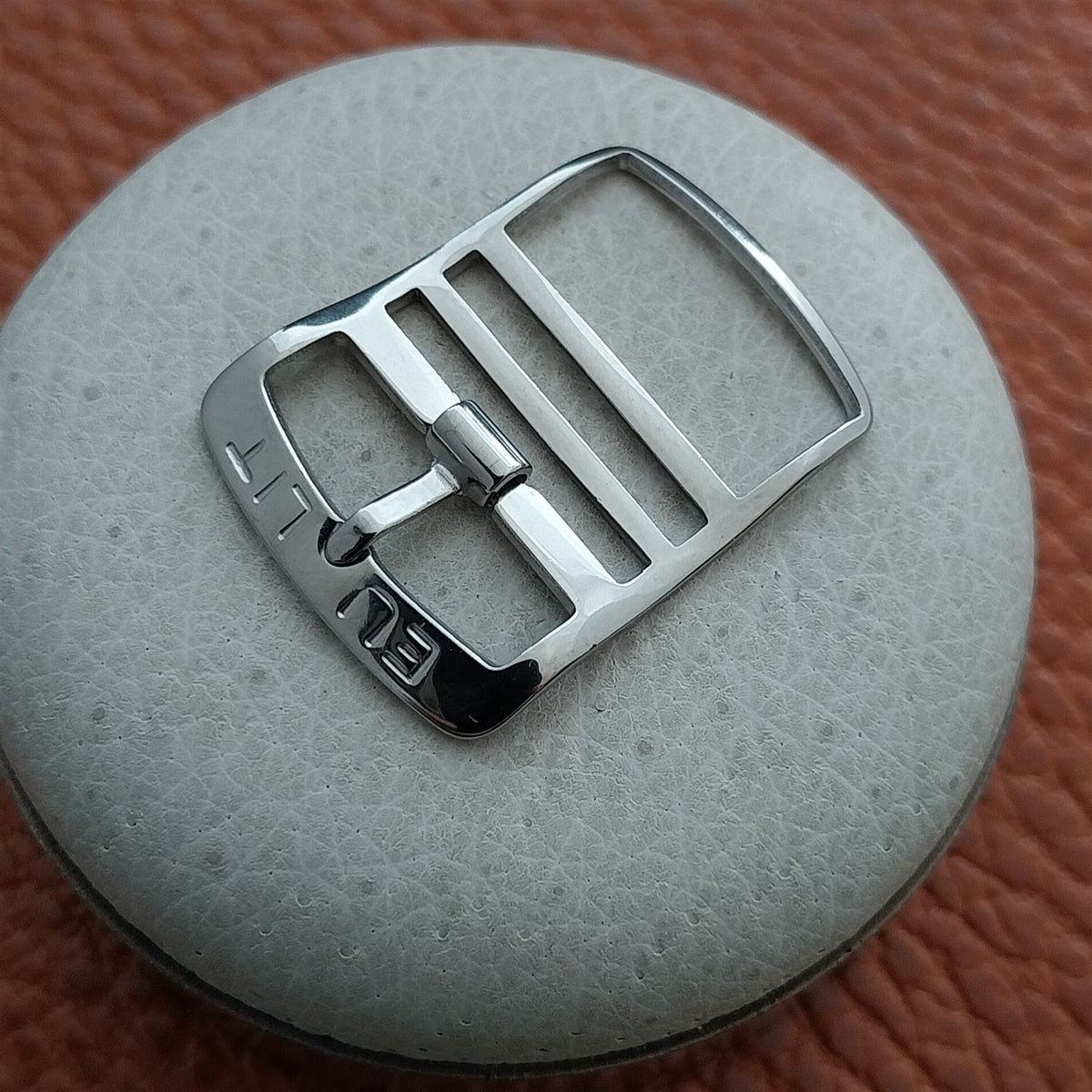 16mm Eulit Stainless Steel Buckle for Single-Pass Watch Strap