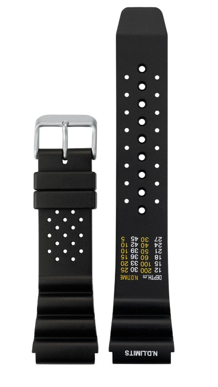 20mm Eulit 136 Black ND Limits Diver Watch Strap