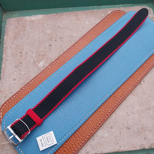 20mm Eulit Atlantic Braided Perlon Single Pass Field Watch Strap