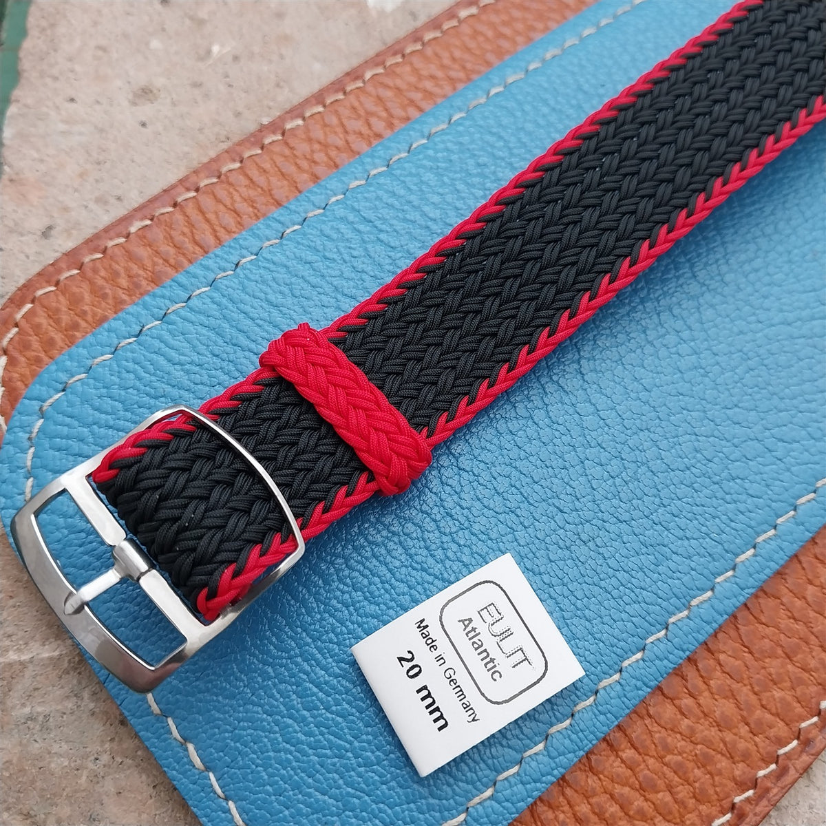 20mm Eulit Atlantic Braided Perlon Single Pass Field Watch Strap