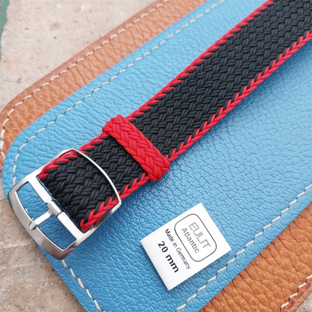 20mm Eulit Atlantic Braided Perlon Single Pass Field Watch Strap