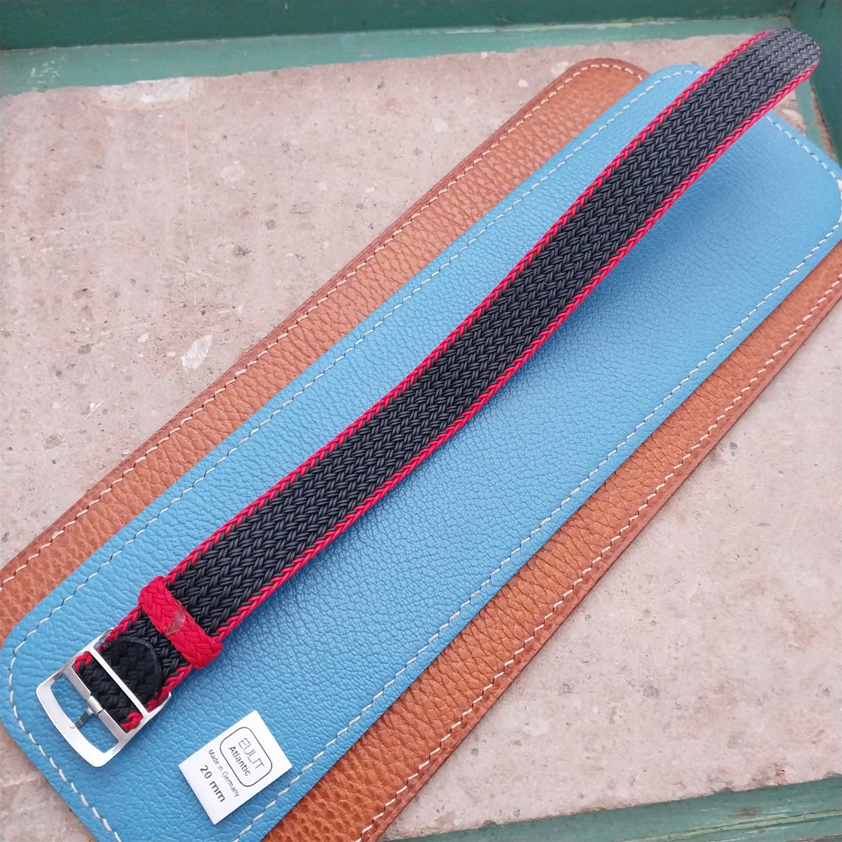 20mm Eulit Atlantic Braided Perlon Single Pass Field Watch Strap