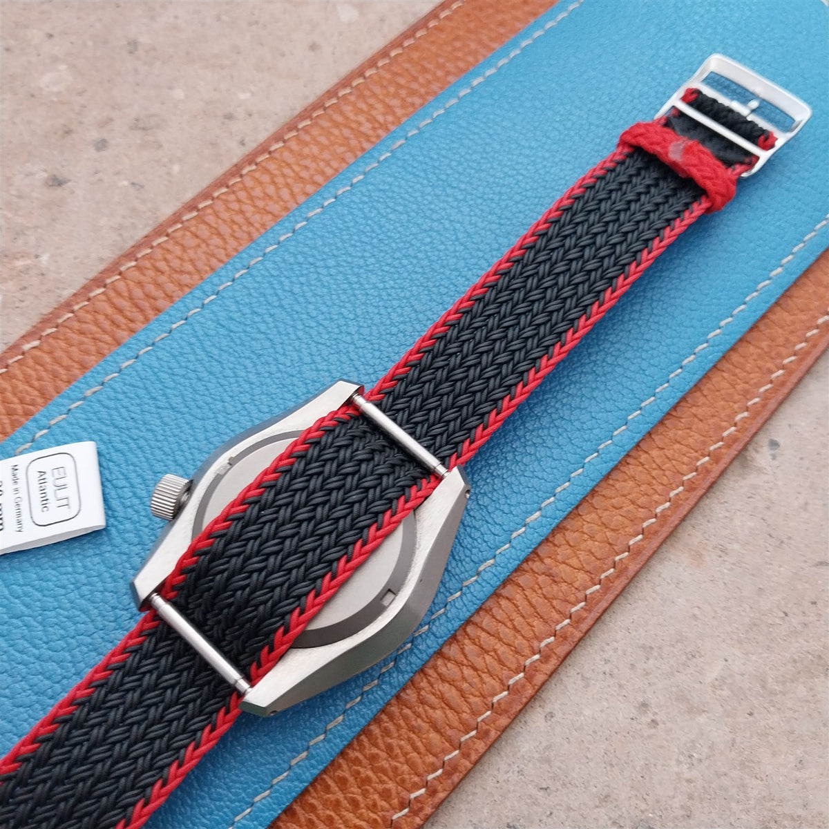 20mm Eulit Atlantic Braided Perlon Single Pass Field Watch Strap