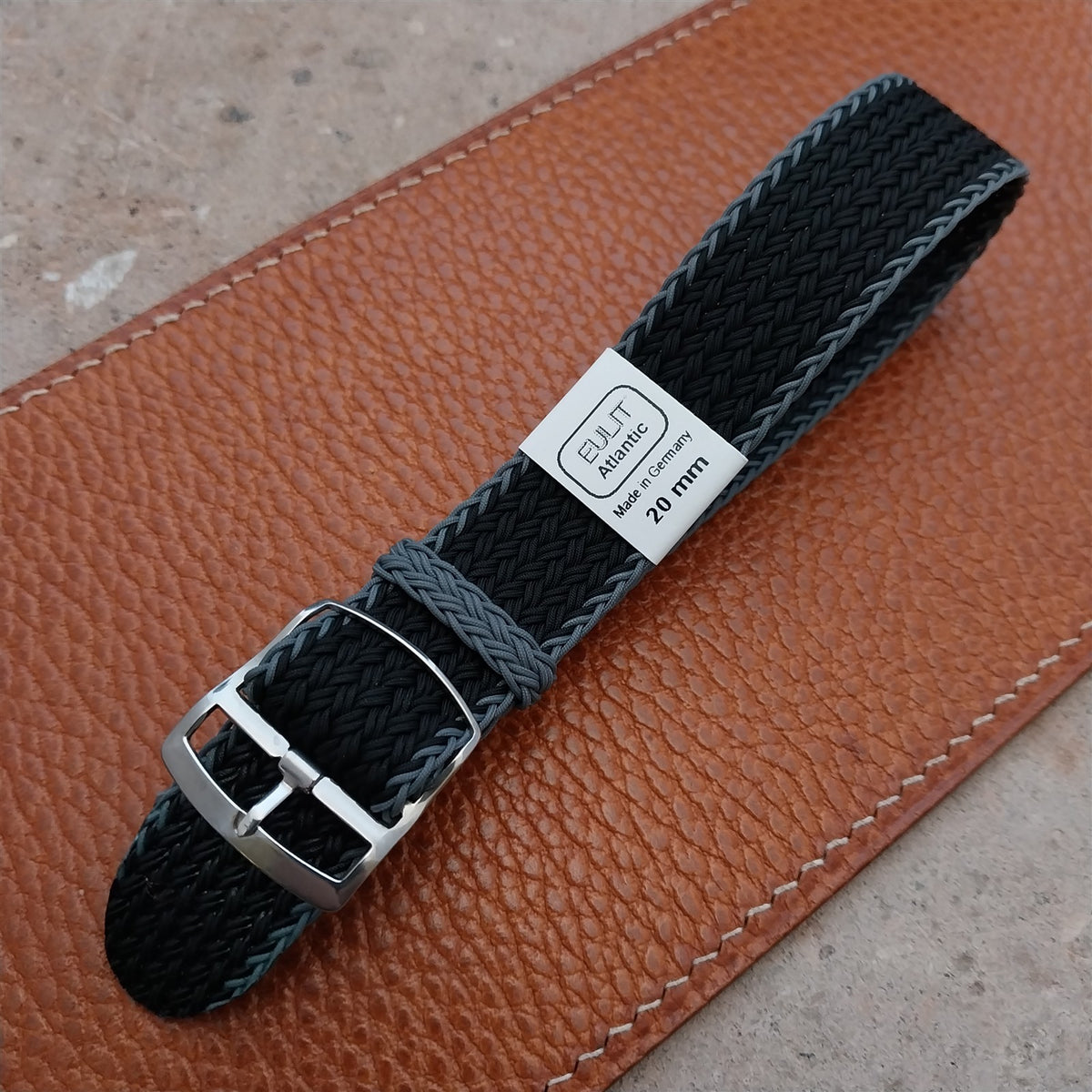 20mm Eulit Atlantic Braided Perlon Single Pass Field Watch Strap