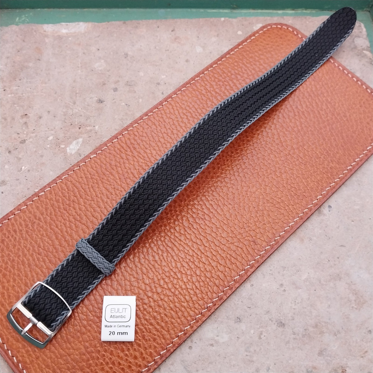 20mm Eulit Atlantic Braided Perlon Single Pass Field Watch Strap