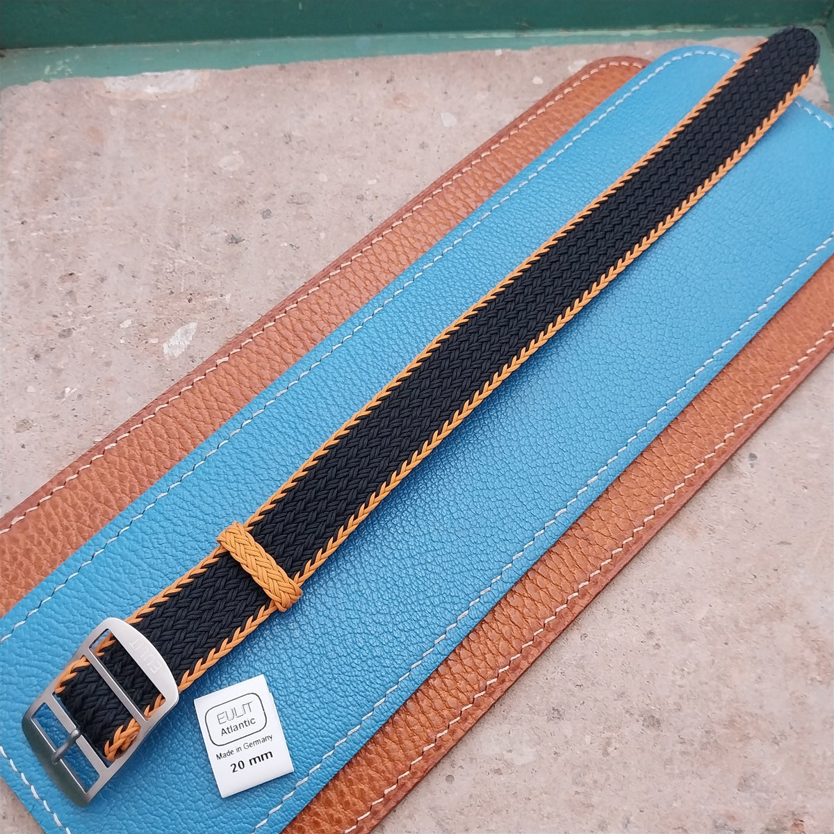 20mm Eulit Atlantic Braided Perlon Single Pass Field Watch Strap