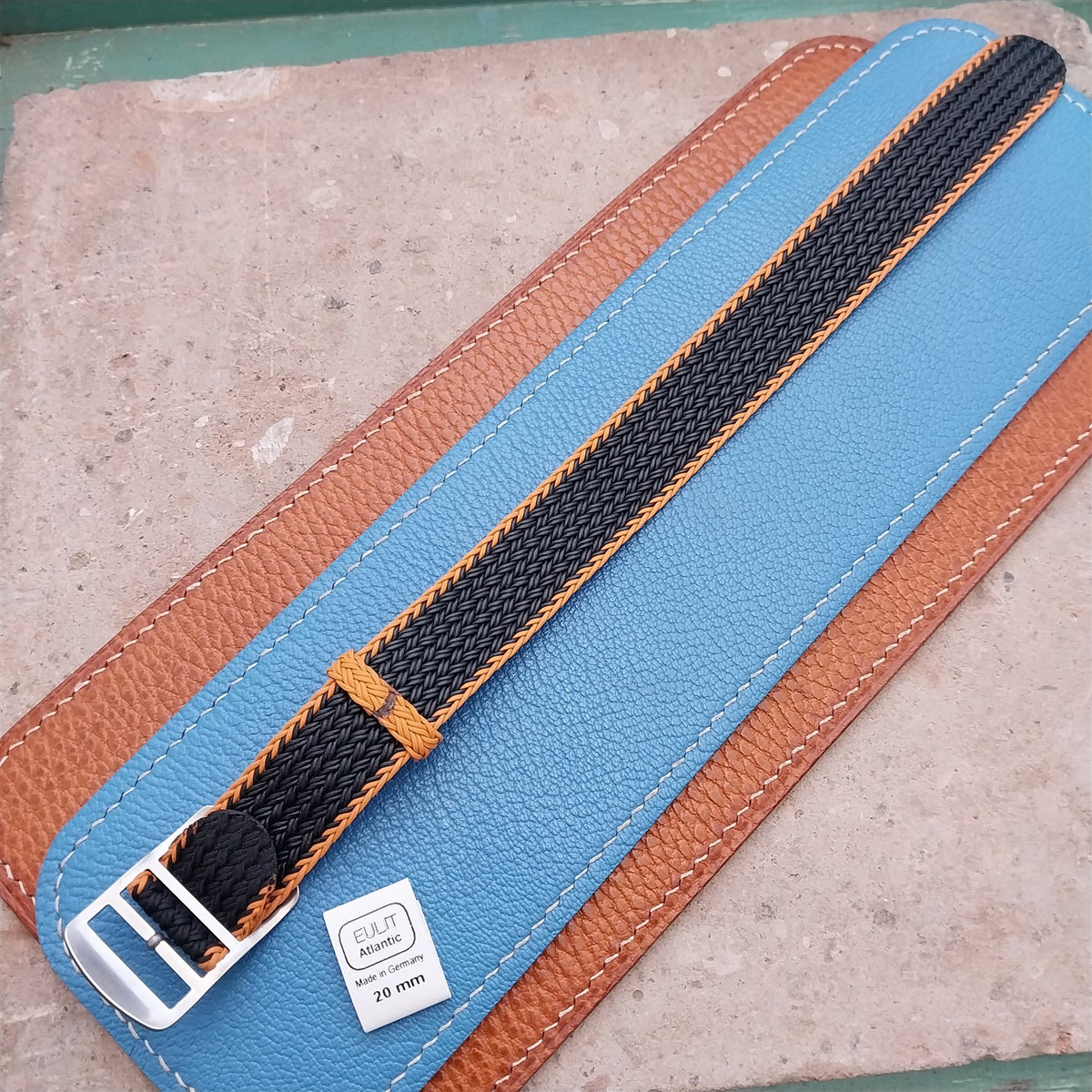 20mm Eulit Atlantic Braided Perlon Single Pass Field Watch Strap