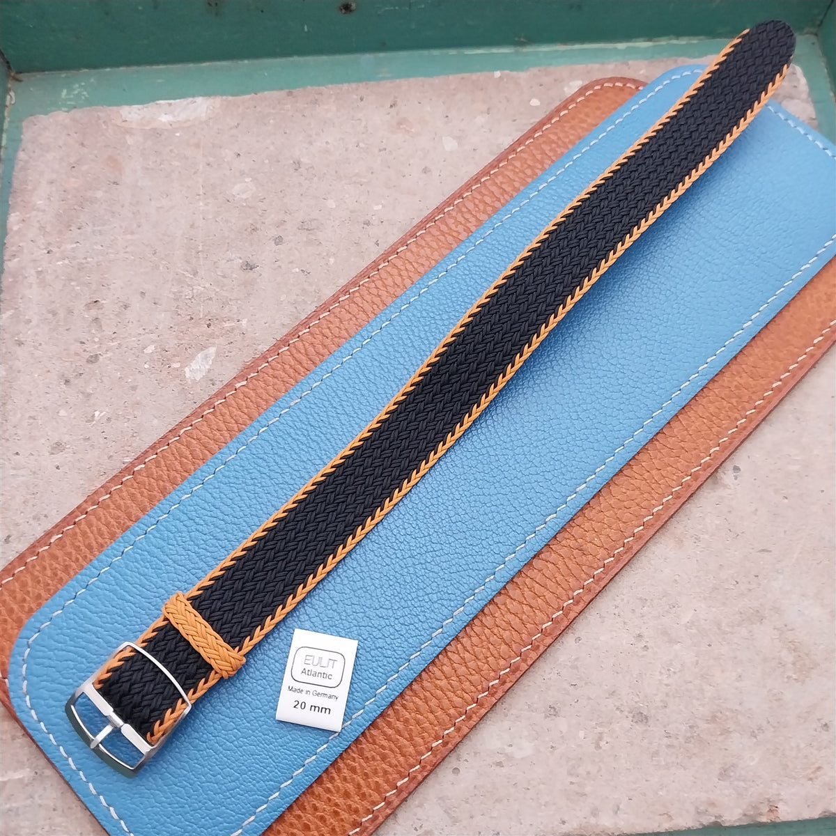 20mm Eulit Atlantic Braided Perlon Single Pass Field Watch Strap