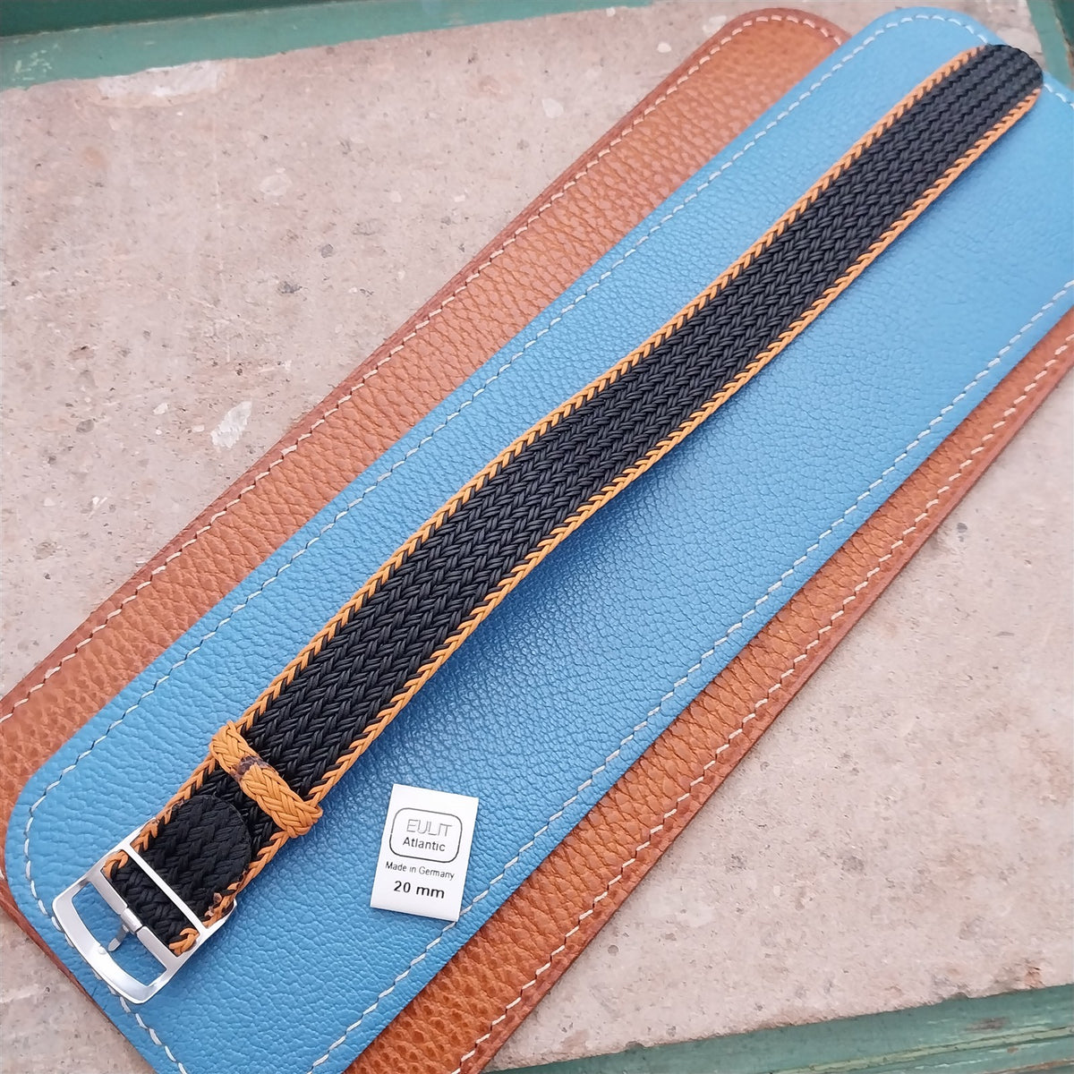 20mm Eulit Atlantic Braided Perlon Single Pass Field Watch Strap