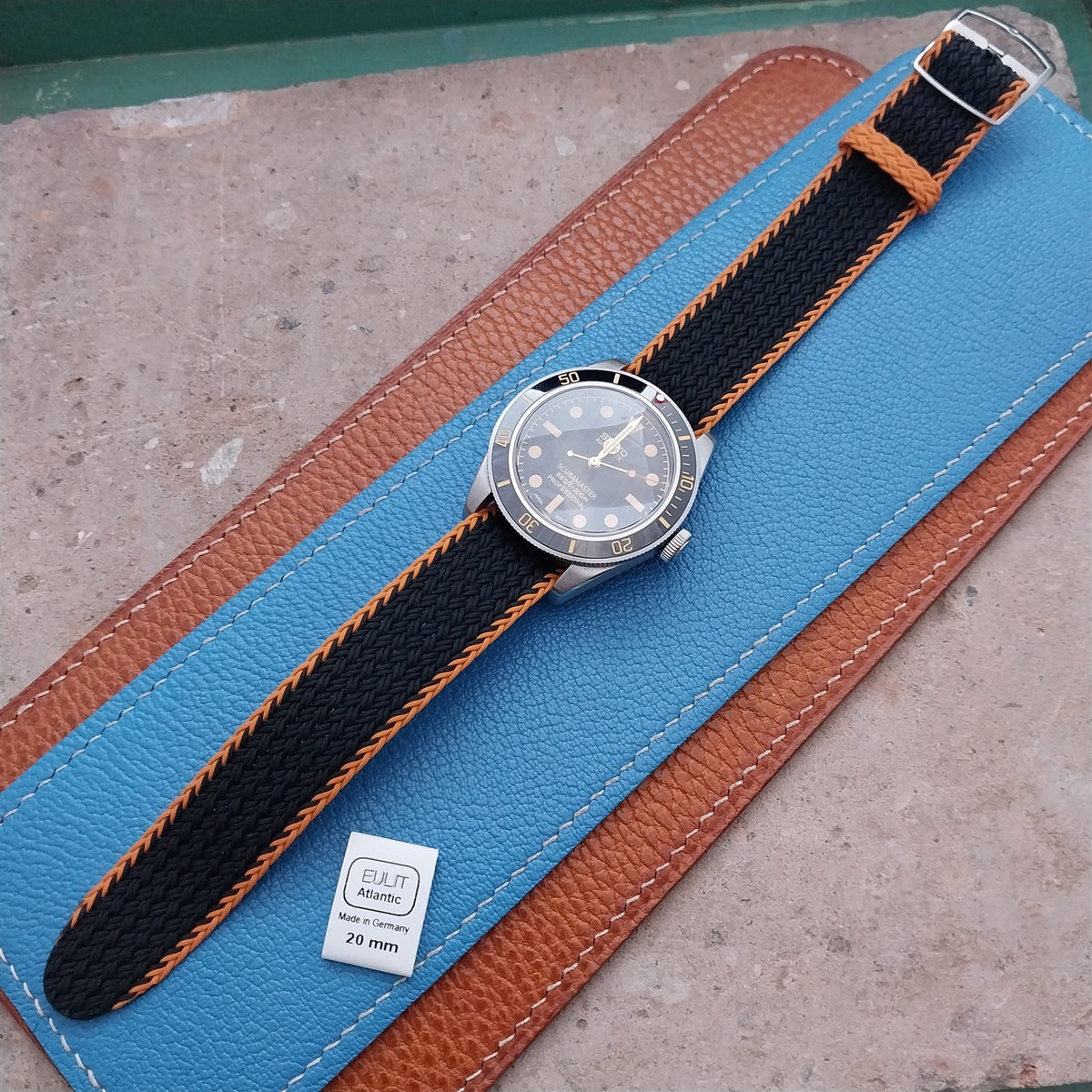 20mm Eulit Atlantic Braided Perlon Single Pass Field Watch Strap