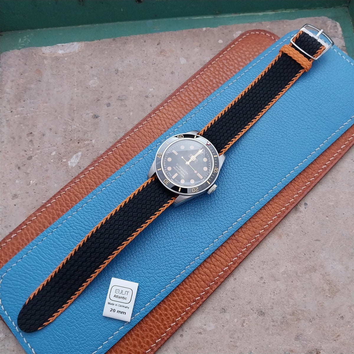 20mm Eulit Atlantic Braided Perlon Single Pass Field Watch Strap