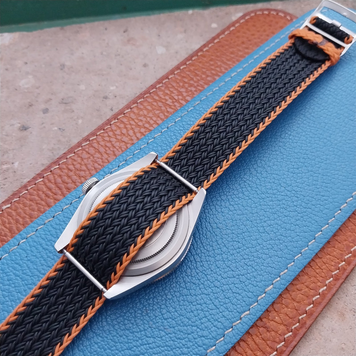 20mm Eulit Atlantic Braided Perlon Single Pass Field Watch Strap