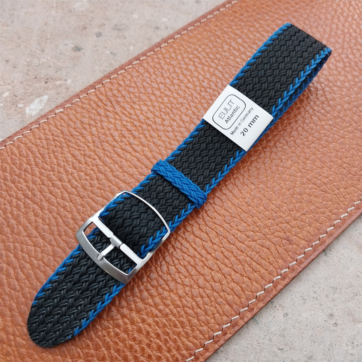 20mm Eulit Atlantic Braided Perlon Single Pass Field Watch Strap