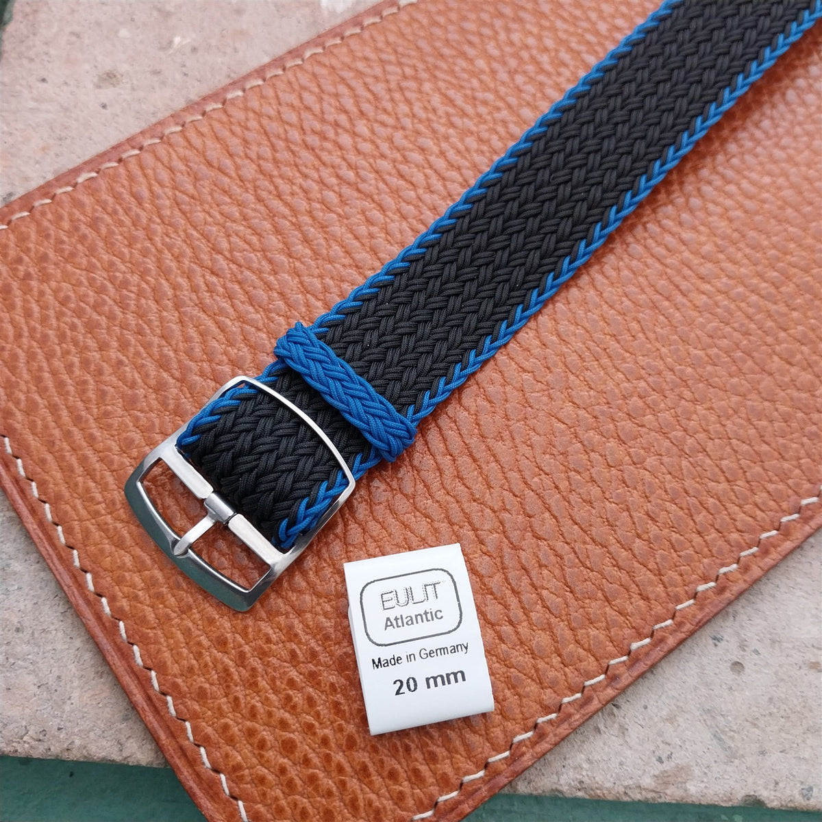 20mm Eulit Atlantic Braided Perlon Single Pass Field Watch Strap