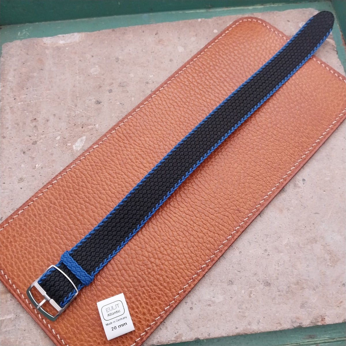 20mm Eulit Atlantic Braided Perlon Single Pass Field Watch Strap