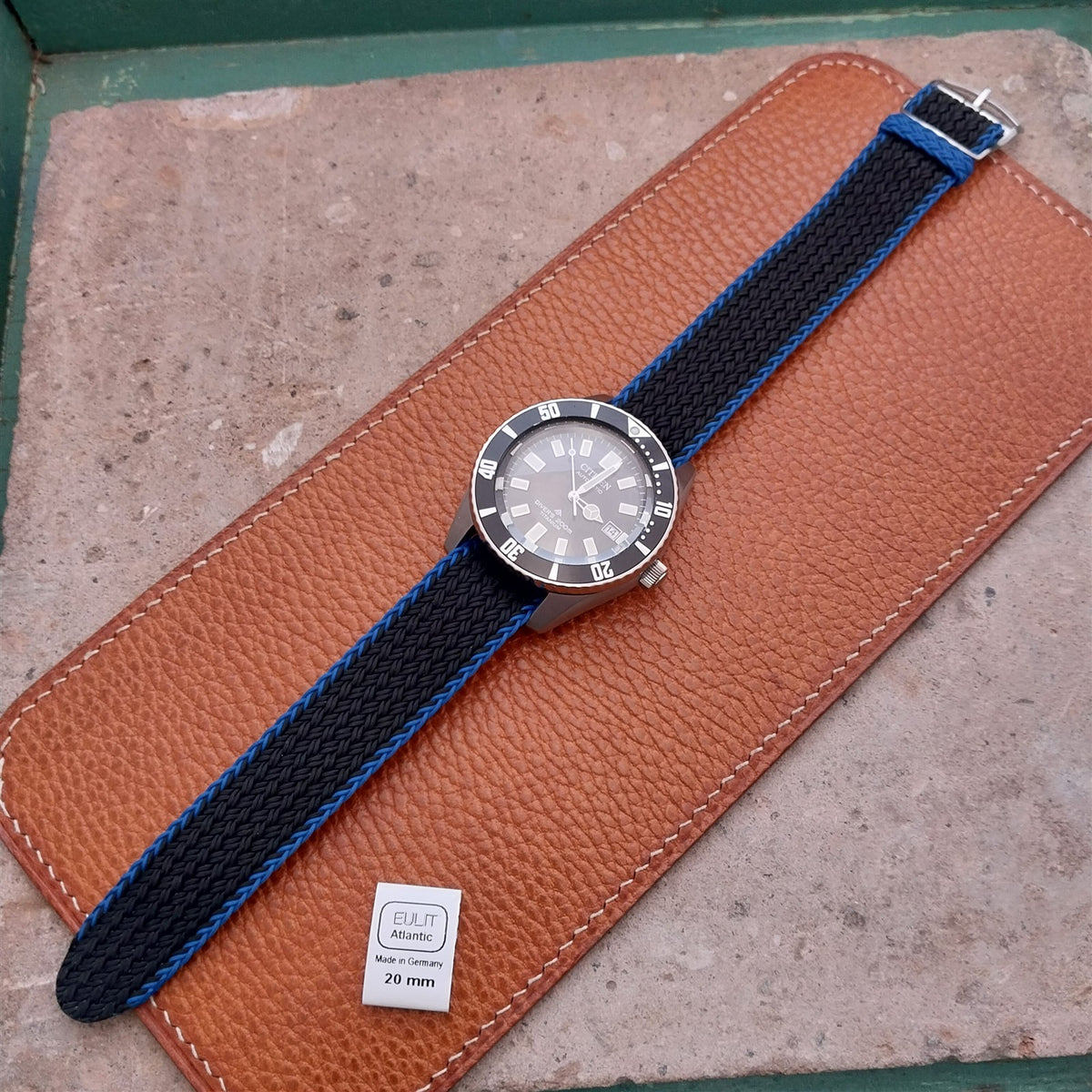 20mm Eulit Atlantic Braided Perlon Single Pass Field Watch Strap