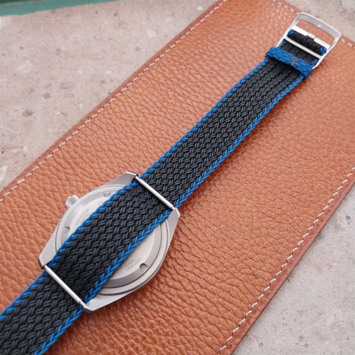 20mm Eulit Atlantic Braided Perlon Single Pass Field Watch Strap