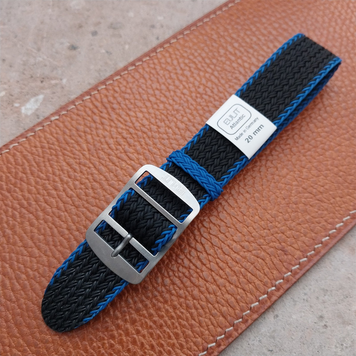 20mm Eulit Atlantic Braided Perlon Single Pass Field Watch Strap
