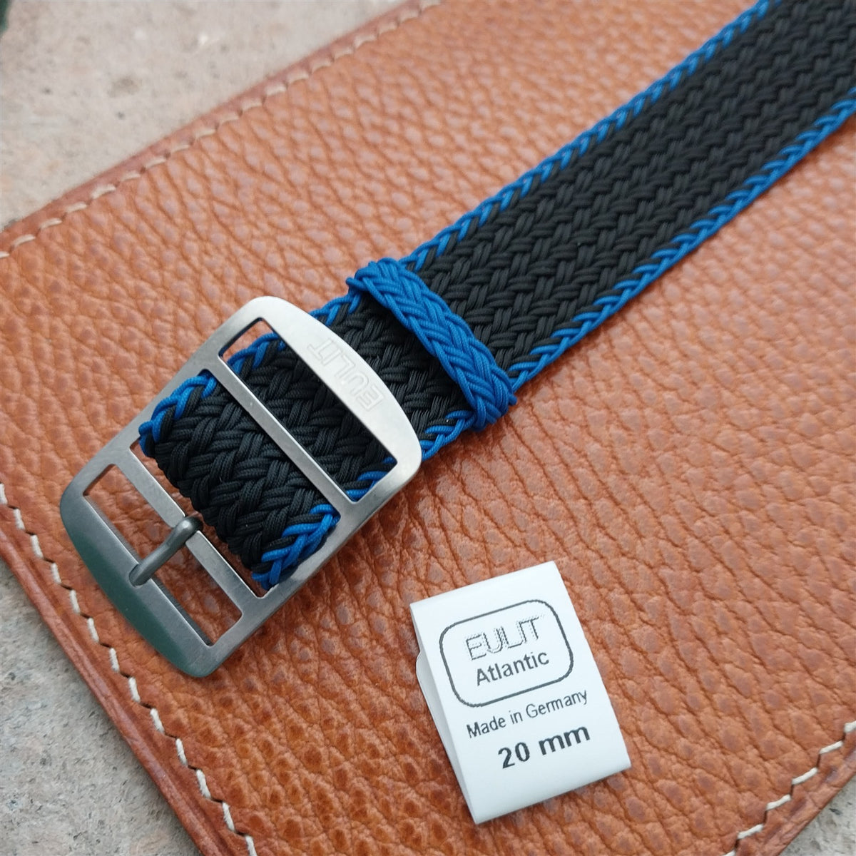 20mm Eulit Atlantic Braided Perlon Single Pass Field Watch Strap
