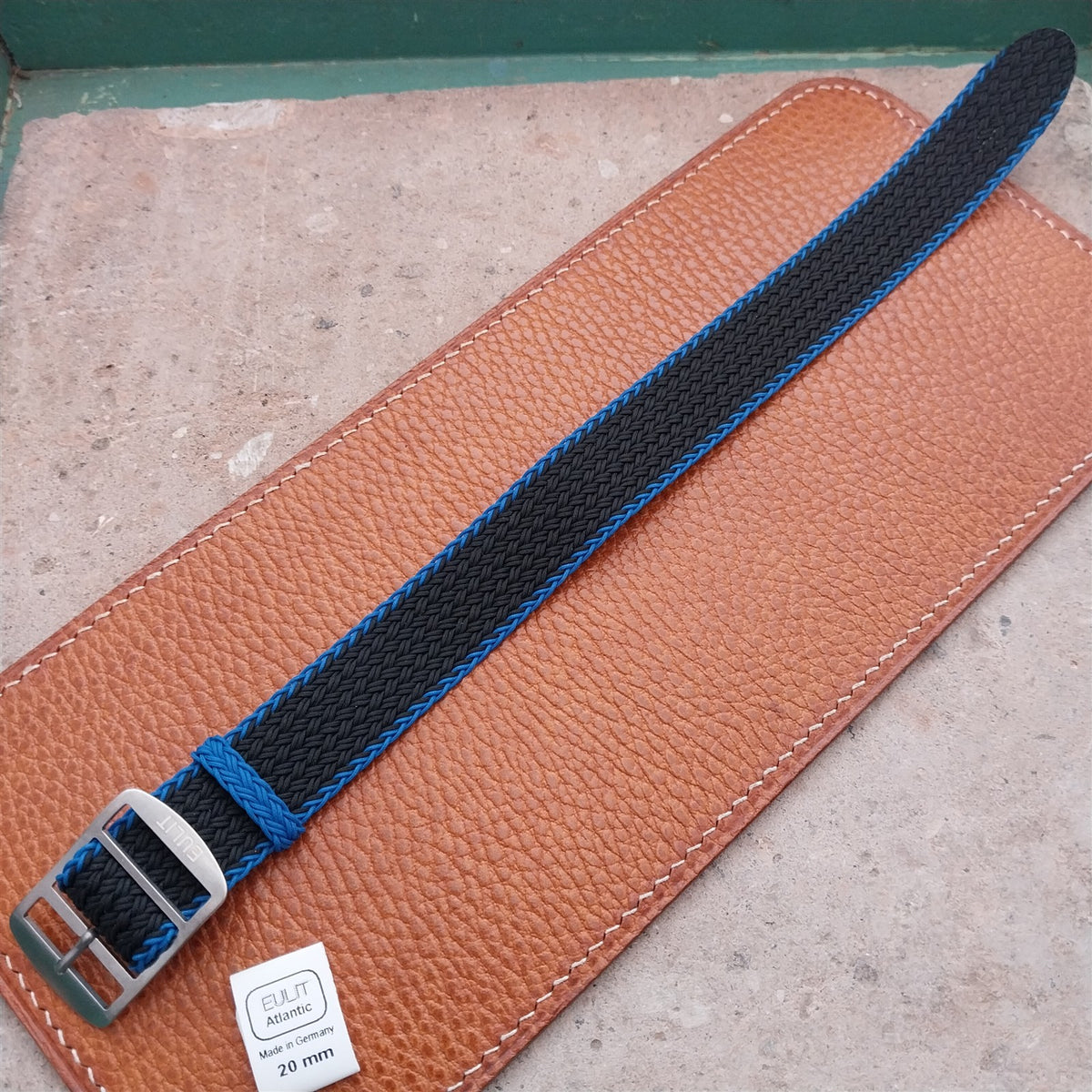 20mm Eulit Atlantic Braided Perlon Single Pass Field Watch Strap