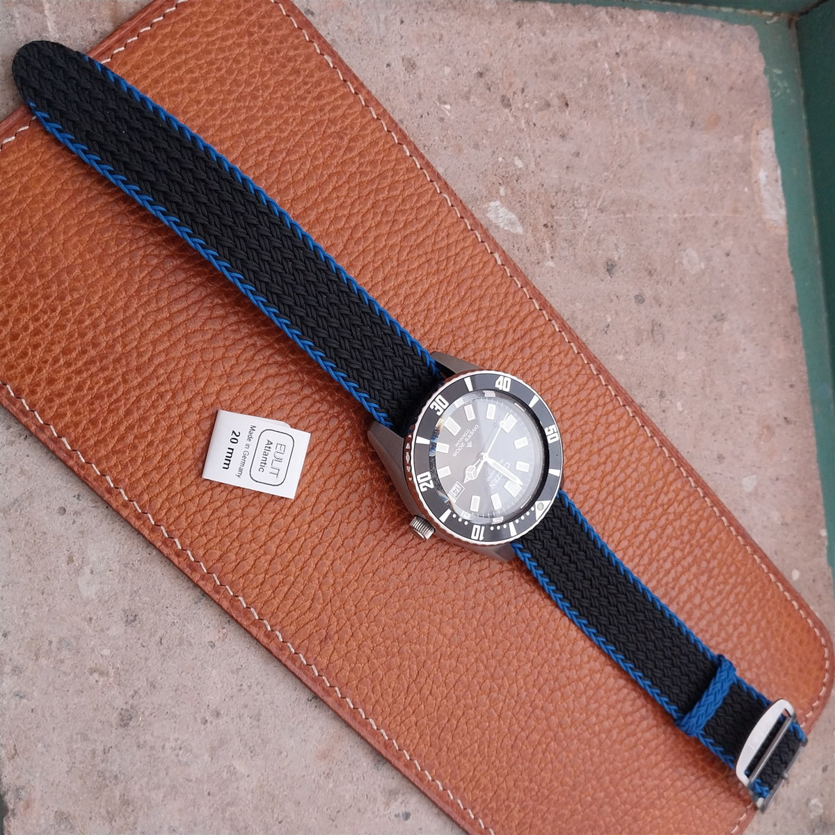 20mm Eulit Atlantic Braided Perlon Single Pass Field Watch Strap