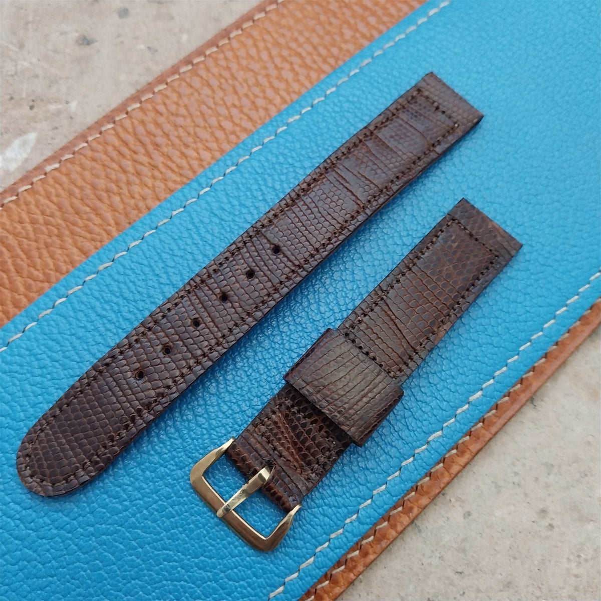 16mm Fifth Avenue Lizard NOS 1950s Vintage Watch Strap