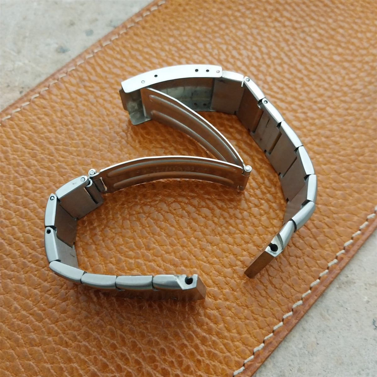 Pulsar LED Time Computer 19mm Stainless Steel Vintage Watch Band