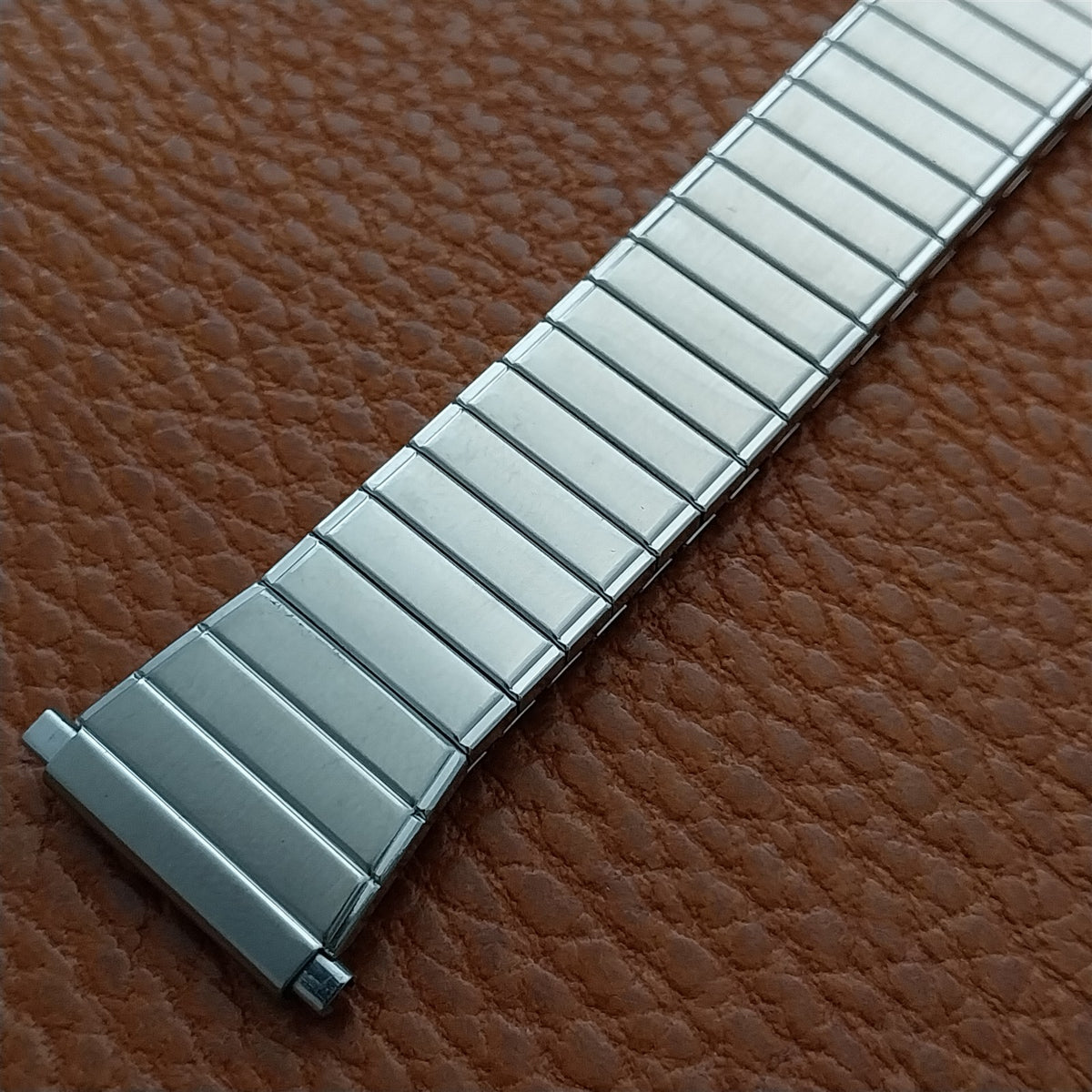 1970s Vintage Brushed Stainless Speidel 18mm 20mm 21mm NOS Watch Band