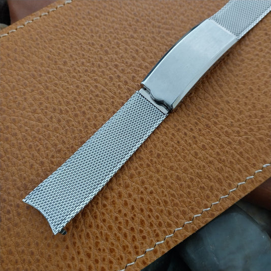 17.2mm Stainless Steel Mesh JB Champion Neet Unused 1960s Vintage Watch Band