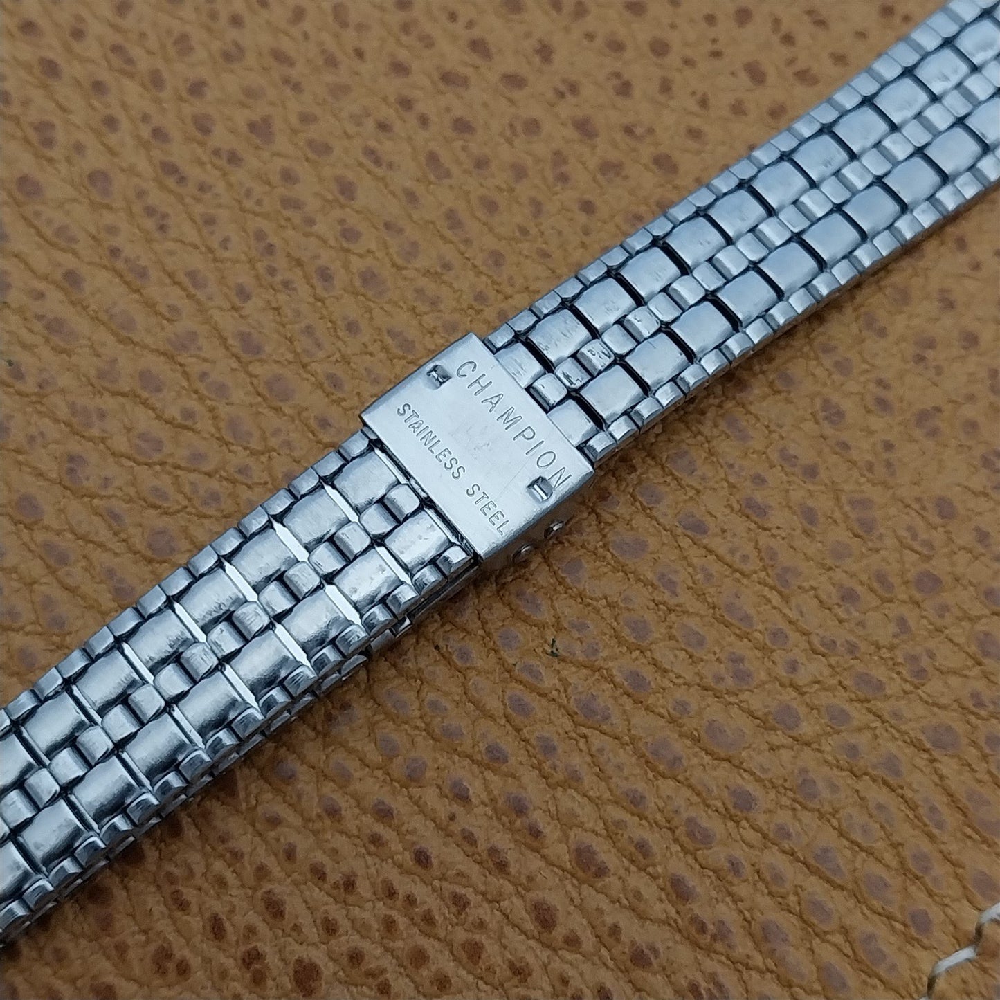 14mm Stainless Steel Ladies JB Champion Bar Link Unused 1970s Vintage Watch Band