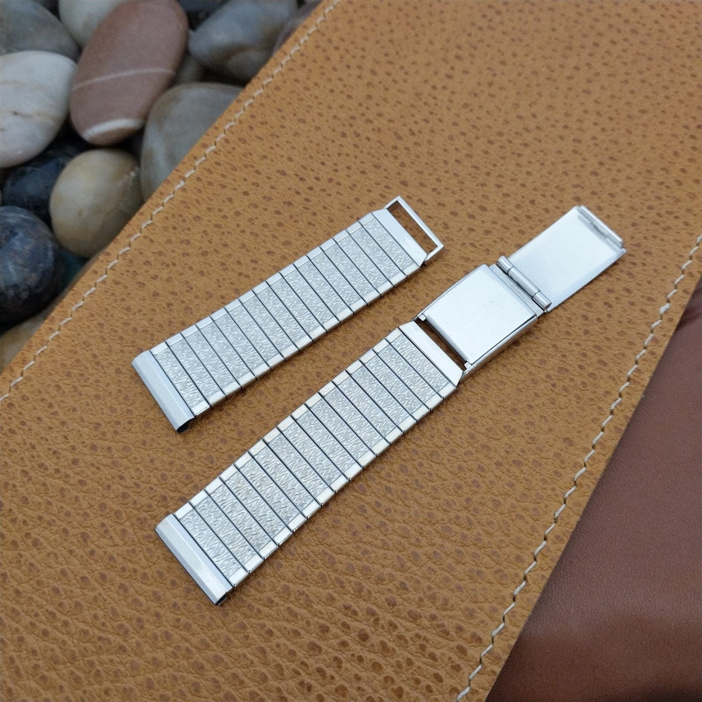 17.2mm 11/16" 1950s Stainless Steel Flex-Let Classic nos Vintage Watch Band